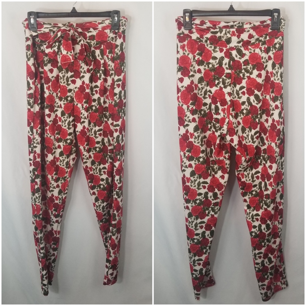 Marilyn Monroe Floral Skinny Pants